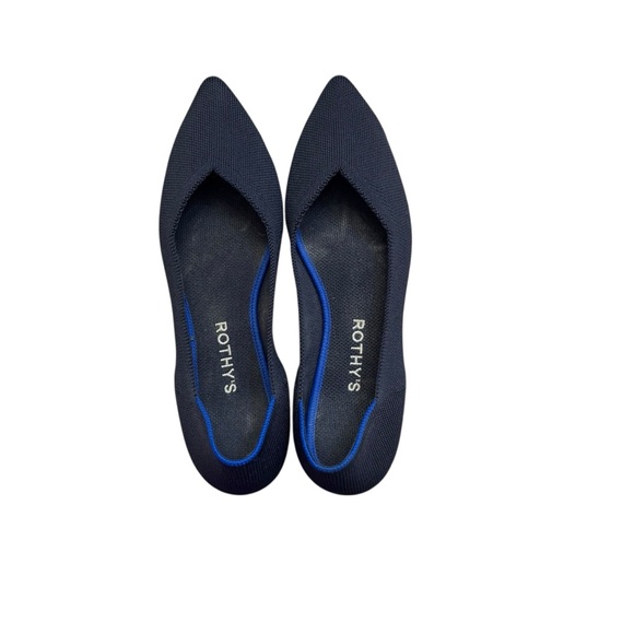 Rothy's Shoes - Rothy's Women's Navy Blue Flats the point 8.5